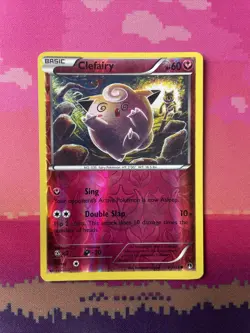 Pokemon Card Clefairy Breakpoint Reverse Holo 81/122 Near Mint - Image 1