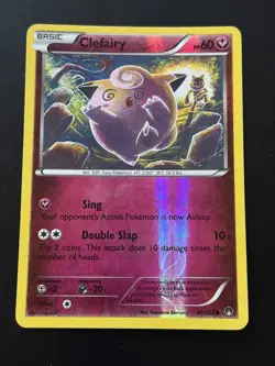 Clefairy - 81/122 - Reverse Holo - Breakpoint - LP - Pokemon Card - Image 1