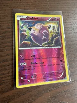 Pokemon - Clefairy 81/122 Reverse Holo XY Breakpoint 2016 - Card TCG (LP) - Image 1