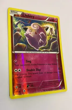 Pokemon TCG Clefairy 81/122 Reverse Holo Common BREAKPoint 2016 Pokemon Card - Image 2