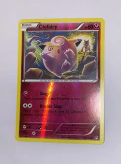 Pokemon TCG Clefairy 81/122 Reverse Holo Common BREAKPoint 2016 Pokemon Card - Image 3