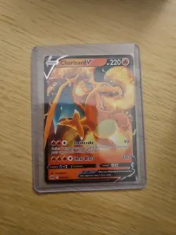 Pokemon TCG Charizard v Crown Zenith Holo Card Shiny Ultra Rare 018/159 - Image 1