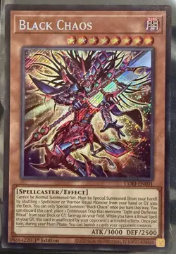 Yu-Gi-Oh! Black Chaos Chaos Origins Secret Rare • CORI-EN001 1st Edition - Image 1