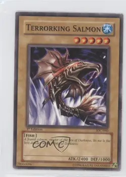 Terrorking Salmon 1st Ed. YuGiOh Invasion of Chaos #IOC-060 2004 READ - Image 1