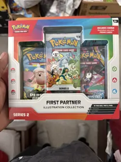 NEW Pokemon TCG First Partner Illustration Collection Series 2 3-Pack - Image 1