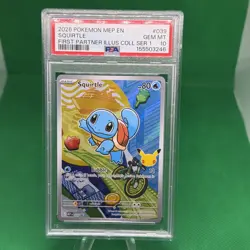 2026 POKEMON FIRST PARTNER ILLUSTRATION COLLECTION SERIES 1 #039 SQUIRTLE PSA 10 - Image 1