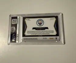24-25 Panini Select PL- Field Level Erling Haaland #227 Tie-Dye Prizm /25 PSA 10 - Image 2