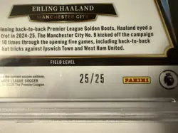 24-25 Panini Select PL- Field Level Erling Haaland #227 Tie-Dye Prizm /25 PSA 10 - Image 4