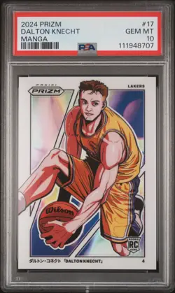 2024 Prizm Manga Dalton Knecht #17 PSA 10 - Image 1