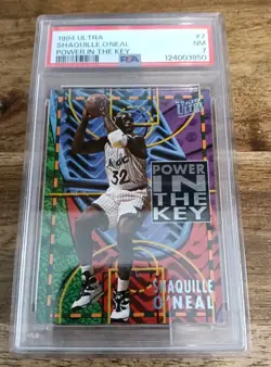 Shaquille O'Neal 1994 Fleer Ultra Power In The Key PSA 7 NBA Basketball Shaq - Image 1