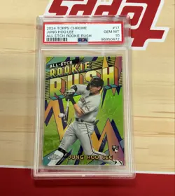 2024 Topps Chrome - All-Etch Rookie Rush Jung-Hoo Lee #CERR-17 (RC) psa 10 - Image 1