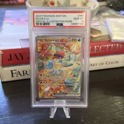 2025 POKEMON WHT EN-WHITE FLARE SPECIAL ILLUSTRATION RARE #167 KELDEO EX PSA 10 - Image 1