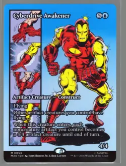 MTG Cyberdrive Awakener (Borderless) MAR 53 M Marvel Universe Eternal-Legal NM - Image 1