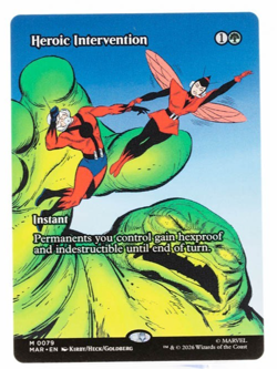 Heroic Intervention Marvel Super Heroes 0079 Mythic MTG Borderless NM - Image 1