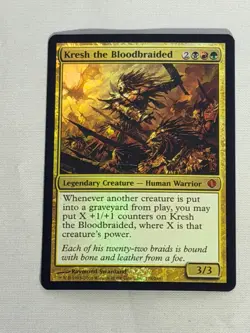 MTG FOIL Kresh the Bloodbraided Shards of Alara Magic the Gathering - Image 1