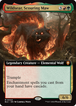 Wildsear, Scouring Maw (Extended Art) [Bloomburrow Commander] Near Mint - Image 1