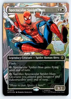 Spectacular Spider-Man (Borderless) 14 Marvel's Spider-Man Magic Foil NM - Image 1