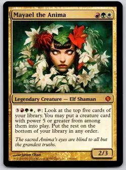 Mayael the Anima 179 Mythic Shards of Alara Magic: The Gathering Lightly Played - Image 1