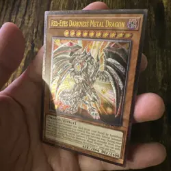 Yu-Gi-Oh! Red Eyes Darkness Metal Dragon UP01-EN002 NM Error Ink Overprint - Image 3
