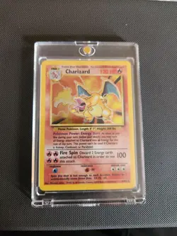 Pokemon TCG Charizard 4/102 Base Set Unlimited Holo Rare English 1999 120 HP - Image 2