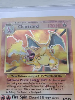 Charizard Base Set Holo Card 4/102 Pokemon - Image 2