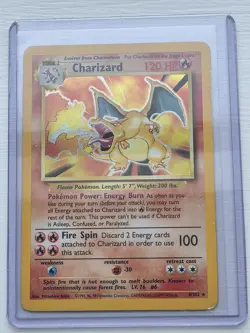 Charizard Base Set Holo Card 4/102 Pokemon - Image 5