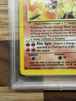 Charizard 4/102 PSA 6 1999 Base Set Pokemon Unlimited Holo WOTC Vintage CLEAN - Image 5