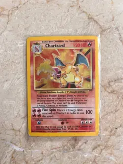 Pokemon Charizard 4/102 Base Set Holo Rare Card Vintage 1999 TCG - Image 3