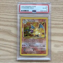 Charizard PSA 6: 1999 Pokemon Base Set Holo Charizard 4/102 PSA 6 EX-MT - Image 1