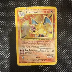 The Pokemon Company Charizard 4/102 Base Set Holo Rare Eng 1999 (DAMAGE)🚨🚨 - Image 1