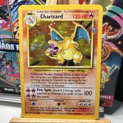 Pokemon TCG Charizard 4/102 Base Set Holo Rare 120 HP (EN) 1999 Arita - Image 2