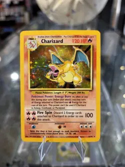 Pokemon TCG Wizards Charizard Base Set Holo Rare 4/102 1999 120 HP Stage 2 - Image 1