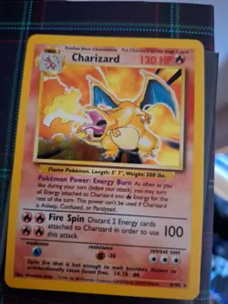 Pokemon Charizard 4/102 Base Set Unlimited Holo Rare 1999 WOTC - Image 1