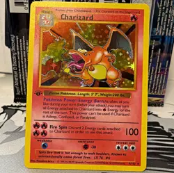 Pokemon TCG Charizard 4/102 Base Set Holo Rare 1999 English - CUSTOM/FANART - Image 1