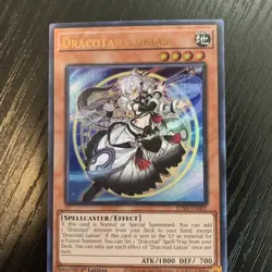 Yugioh! TCG - Dracotail Lukias - Ultra Rare - JUSH-EN001 - Justice Hunters - 1st - Image 2