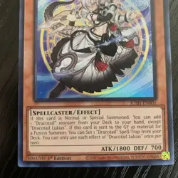 Yugioh! TCG - Dracotail Lukias - Ultra Rare - JUSH-EN001 - Justice Hunters - 1st - Image 4