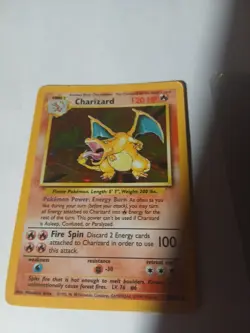 Pokemon TCG Charizard Holo Card Base Set, 4/102 - Image 1