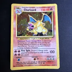 Pokemon TCG Charizard 4/102 Base Set Holo Rare Unlimited 1999 English HP - Image 1
