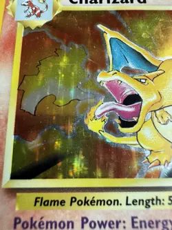 Charizard 4/102 Base Set Holo Rare Vintage 1999 Pokemon Card Unlimited *DAMAGED - Image 4