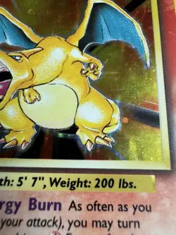 Charizard 4/102 Base Set Holo Rare Vintage 1999 Pokemon Card Unlimited *DAMAGED - Image 5