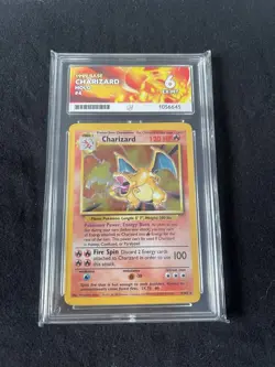 Pokemon TCG Charizard 4/102 Base Set Unlimited Holo Ace 6 - Image 1