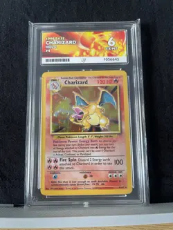 Pokemon TCG Charizard 4/102 Base Set Unlimited Holo Ace 6 - Image 4