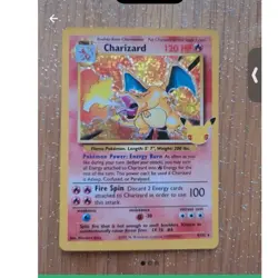 Pokemon Charizard 4/102 Base Set Holo Rare English Card 120 HP Stage 2 - Image 1