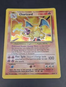 Vintage 1999 Pokemon TCG Charizard 4/102 Base Set Holo - Image 1