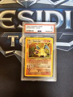 Pokemon 1999 Base Set Charizard 4/102 Holo Rare English PSA 3 - Image 1