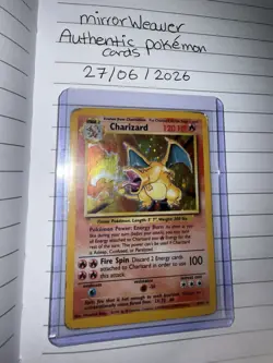 Pokemon Charizard 4/102 Base Set Holo 1999, Heavily Played - Image 1