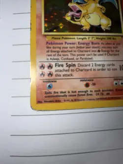 Pokemon Charizard 4/102 Base Set Holo 1999, Heavily Played - Image 5