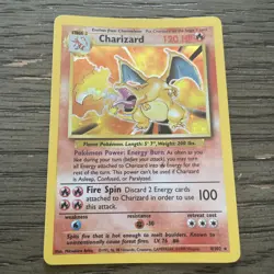 Pokemon TCG Charizard 4/102 Base Set Holo 1999 - Image 3