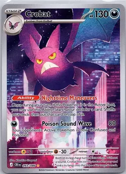 Crobat 093/086 Holo Illustration Rare Chaos Rising Pokemon Near Mint - Image 1
