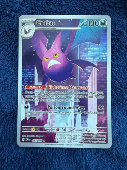 Pokemon TCG: Crobat 093/086 Chaos Rising Near Mint Pack FRESH! - Image 1